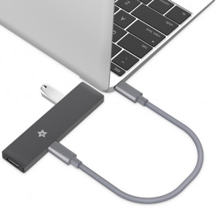 Xiaomi Star Card Type-C Extension Cable 20cm Deep Space Gray